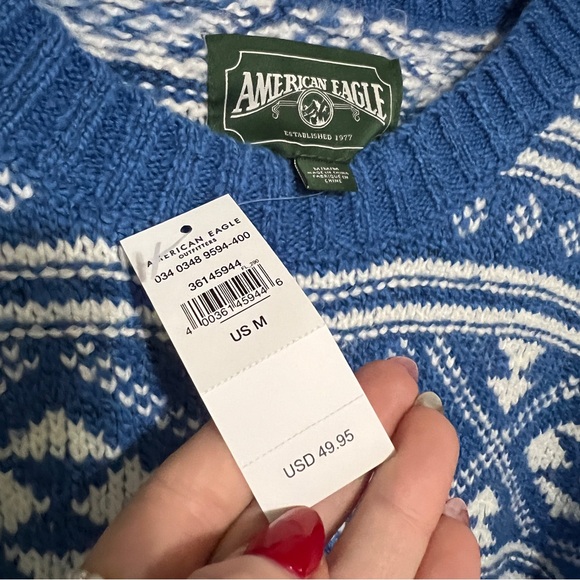 NWT American Eagle Holiday Sweater M - Picture 3 of 6